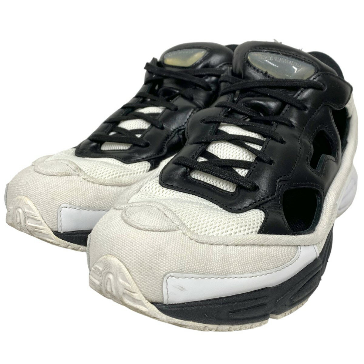 【中古】RAF SIMONS×adidas　RS REPLICANT OZWEEGOオズウィーゴスニーカー靴 ブラック×ホワイト サイズ：US7 1／2(25．5cm) 【190224】（ラフシモンズ×アディダス）