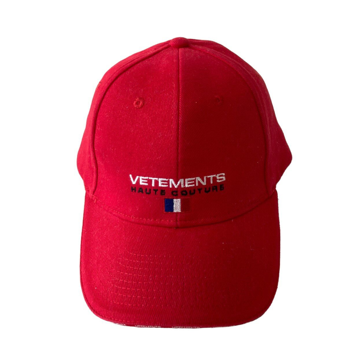 【中古】VETEMENTS Haute Couture Cap レッド 【210224】（ヴェトモン）