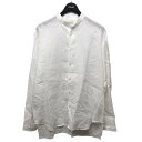 The CLASIK　「DJA SUPERFINE LINEN GARDENING SHIRT」リネンガーデニングシャツ ホワイト サイズ：46 （ザ・クラシック）