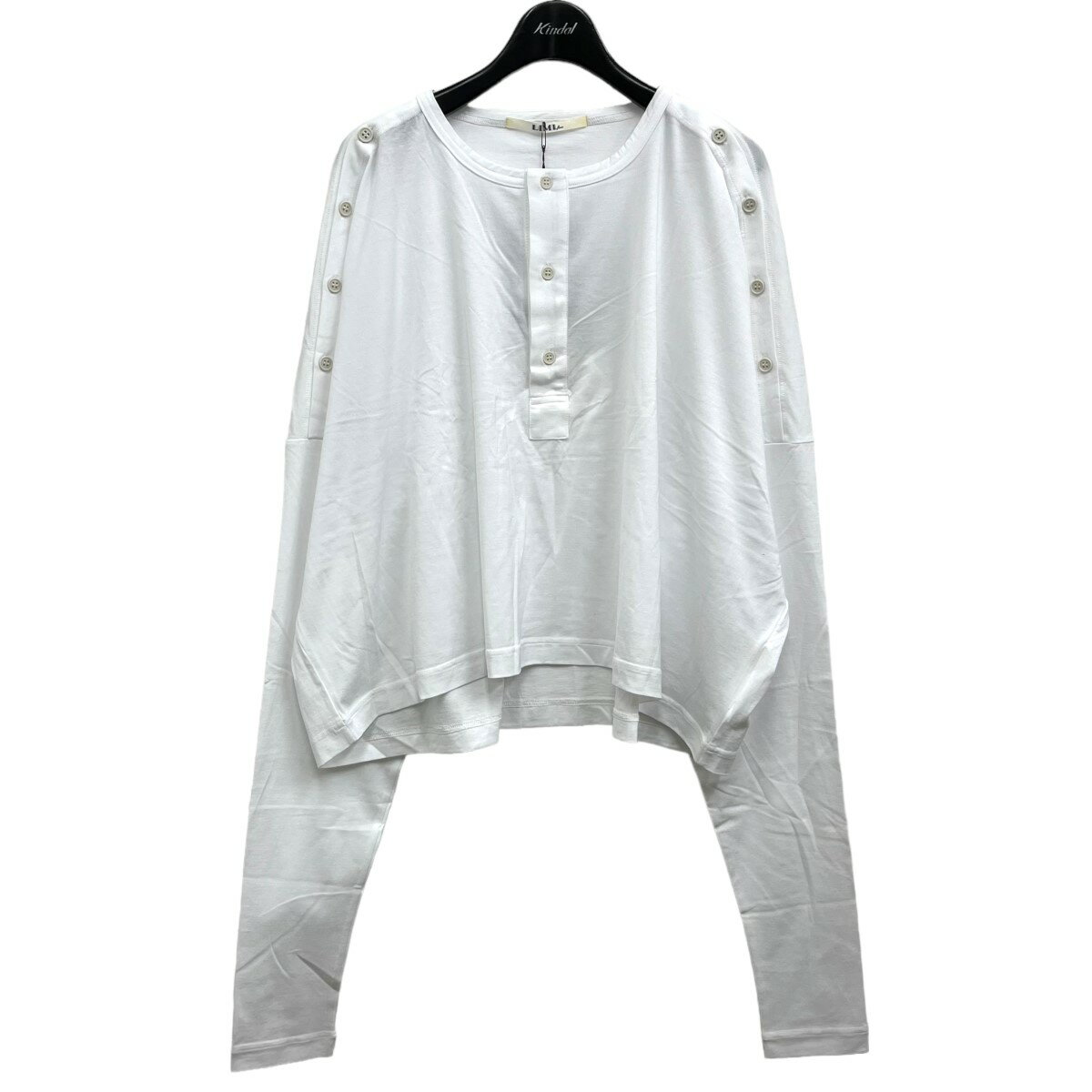 yÁzLIMI feu@u100^2 COTTON BUTTON-UP SHOULDER SLITSv zCg TCYF2 y220224zi~ tDj