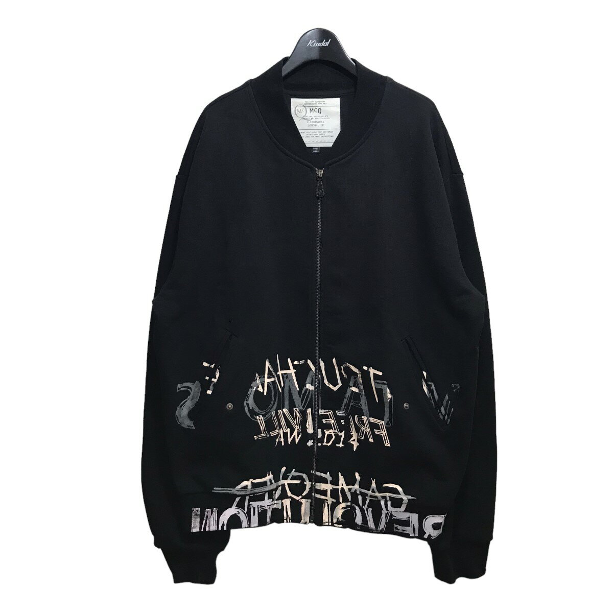 【中古】MCQ2013 ペイントジップアップジャケット 344601 RDR22 ブラック サイズ：XL【価格見直し】