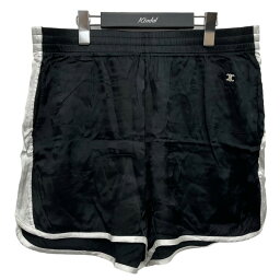 【中古】CELINE　2021SS ｢ATHLETIC SHORTS｣ レーヨンショートパンツ ブラック サイズ：XL 【230224】（セリーヌ）