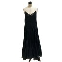 【中古】Her lip to Lace-Trimmed Satin Cami Dress ワンピース ブラック サイズ：M 【240224】（ハーリップトゥー）