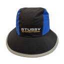 【中古】StussyGORE-TEXハット ブラック×ブルー サイズ：L／XL【価格見直し】