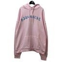 【中古】DSQUARED2EMBROIDERED DOODLE LOGO HOODIE フーデッドパーカー S74GU0572 ピンク サイズ:M【価格見直し】(4)