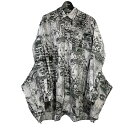 【中古】COMME des GARCONS SHIRT×Brett Westfall　23SS グラフィックシャツ グレー サイズ：S 【270224】（コムデギャルソンシャツ ブレットウェストホール）