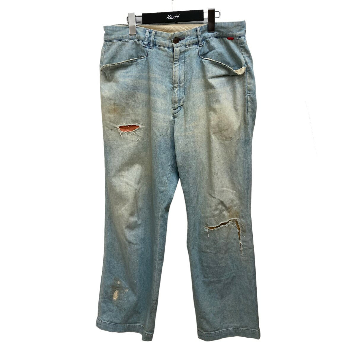 【中古】anachronorm REMAKED L POCKET DENIM STRAIGHT PANTS デニムパンツ ライトインディゴ サイズ：34 【280224】（アナクロノーム）