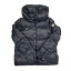 【中古】MONCLER　BOUGES ダウンコート／a2 093 46398 05 53689 ブラック サイズ：1 【280224】（モンクレール）