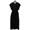 【中古】LE CIEL BLEU　Linen Look Utility Dress リネンロングワンピース 24S65518 ブラック サイズ：36 【020324】（ルシェルブルー）