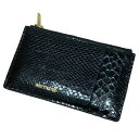 【中古】WACKO MARIA 「SPEAK EASY ／ PYTHON COIN CASE (TYPE-1)」パイソンコインケース ブラック 【030324】（ワコマリア）