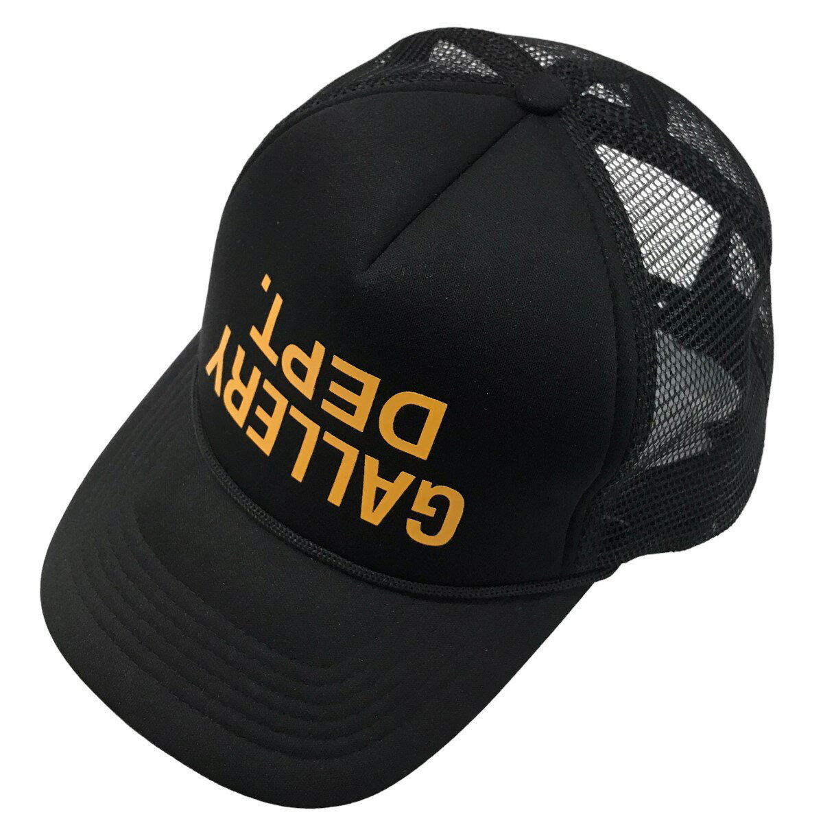 【中古】GALLERY DEPT｢ Fucked Up Trucker Hat｣ファックドアップトラッカーキャップ ブラック サイズ：OS【価格見直し】