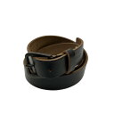 【中古】YOHJI YAMAMOTO 25MM HORWEEN OILED LEATHER BELT ベルト ブラック 【040324】（ヨウジヤマモト）