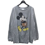 【中古】CHANGES　リメイクカットソー Remake MICKEY L／S TEE グレー サイズ：フリーサイズ 【060324】（チェンジーズ）