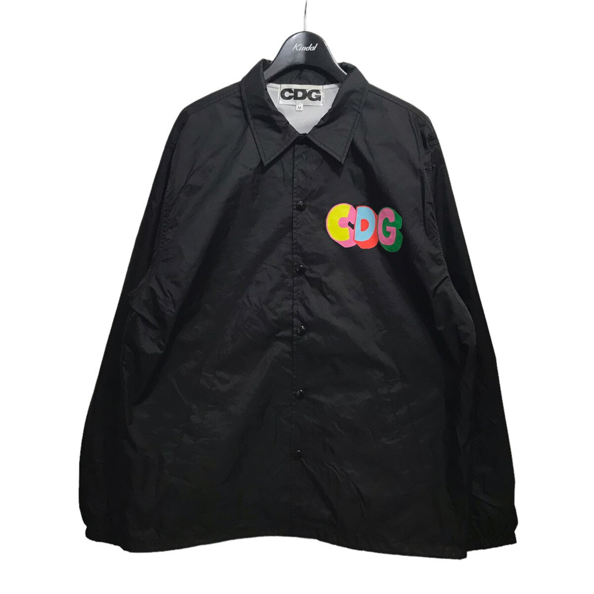 CDG×BETTER　21AW プリントコーチジャケット SH-J002 ブラック サイズ：M （シーディージーコムデギャルソン×ベター）