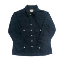 【中古】BONCOURA　B-43 US Navy English Twill ジャケット ブラック サイズ：36 【100324】（ボンクラ）