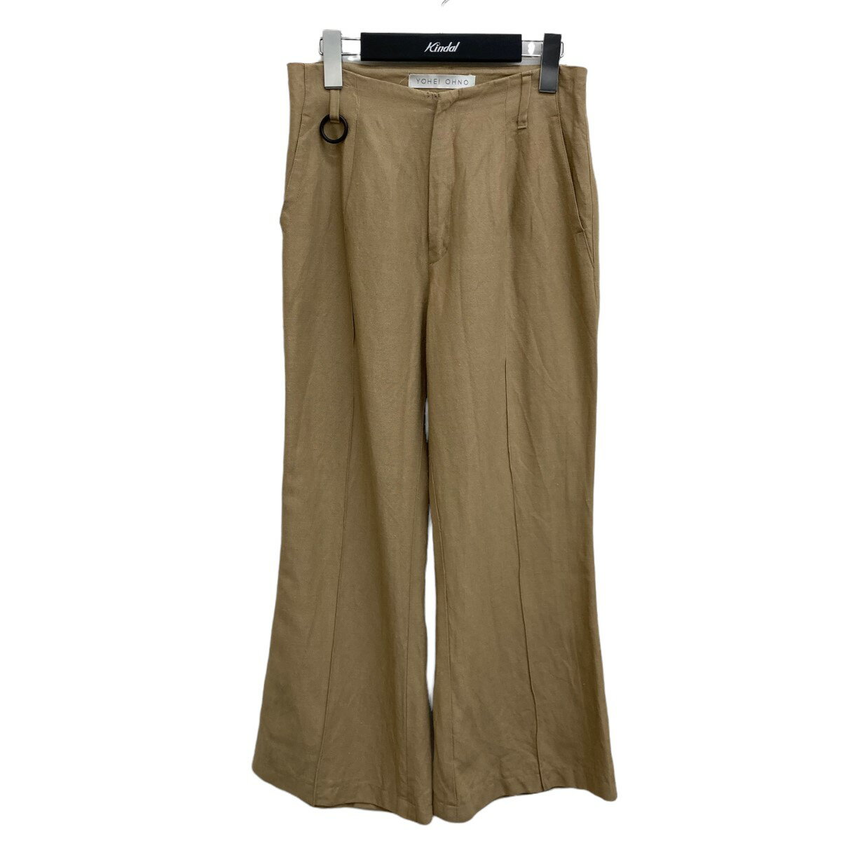 【中古】YOHEI OHNOFLARE TROUSERS フレアパンツ ベージュ サイズ：38【価格見直し】