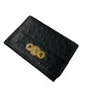 【中古】GIANNI VERSACE　カードケース ブラック 【130324】（ジャンニヴェルサーチ）