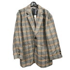 【中古】TIGHTBOOTH PRODUCTION　23AW 「PLAID SINGLE 2B JACKET」チェックテーラードジャケット グレー×オレンジ サイズ：M 【130324】（タイトブース）