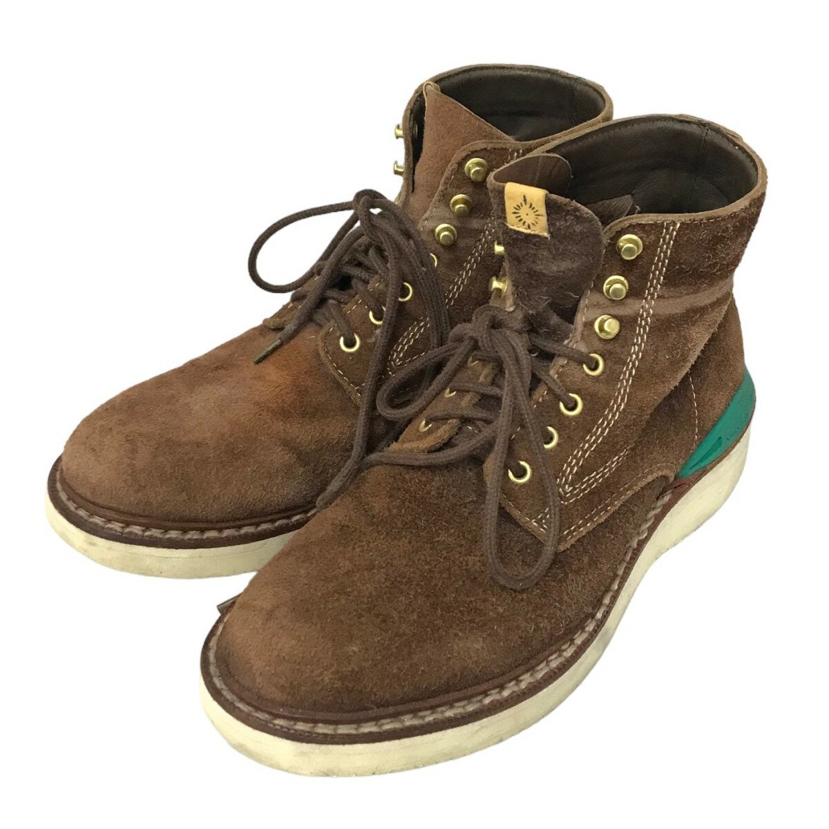 【中古】VISVIM 「VIRGIL BOOTS FOLK」スウェードブーツ ブラウン サイズ：US8．5 【130324】（ビズビム）