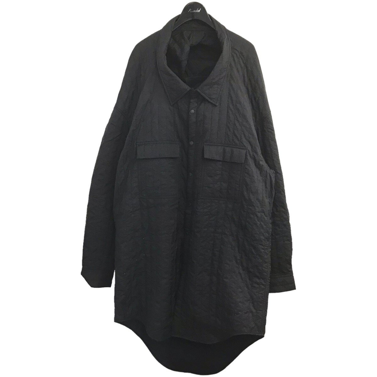 【中古】L’S GAZEロングアウターシャツ G00105043B ブラック サイズ：M【価格見直し】