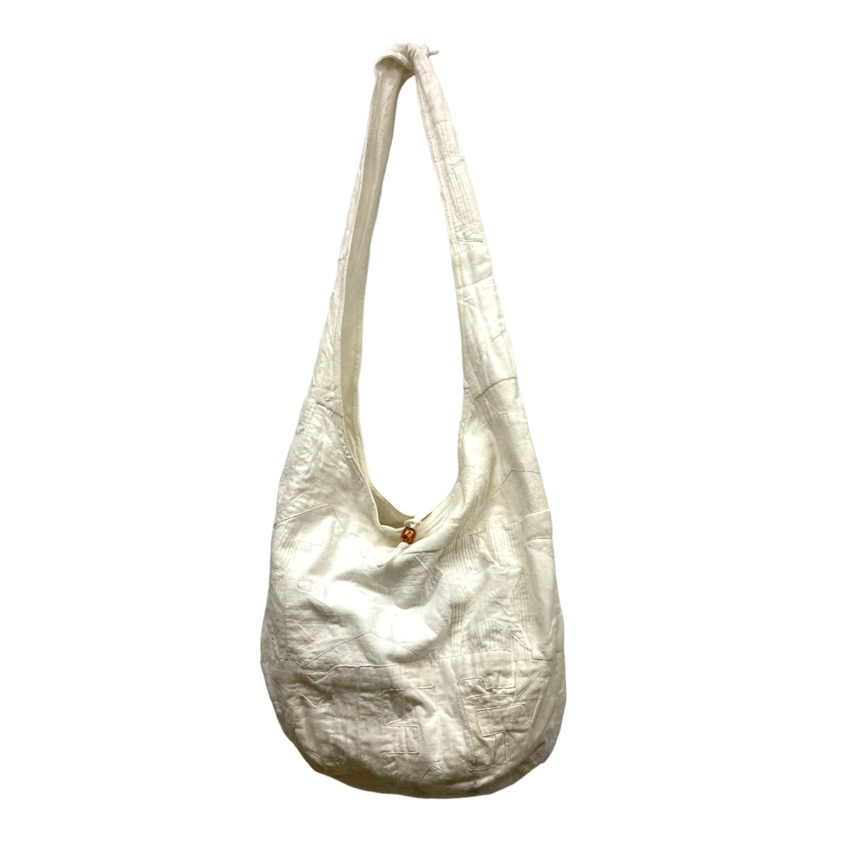 【中古】Story mfg．　｢TRIPLE TOTE｣ パッチワークトートバッグ ホワイト サイズ：ONE SIZE 【140324】（ストーリーエムエフジー）