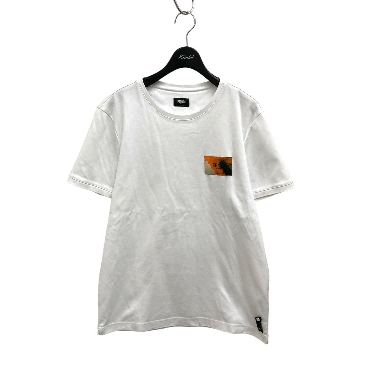 【中古】FENDI　ロゴラベルTシャツ FY