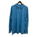 【中古】POLO RALPH LAURENポロシャツ ライトブルー サイズ:XXL【価格見直し】