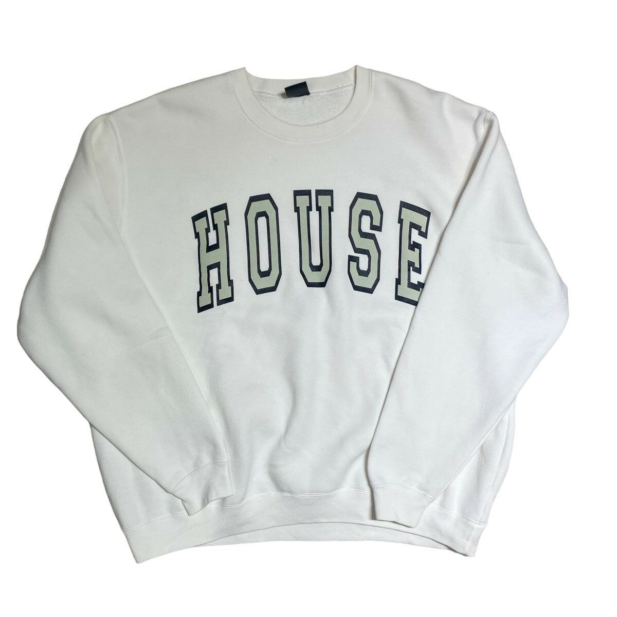 【中古】is-ness　HOUSE SWEAT01 クルーネックスウェット ホワイト サイズ：Free 【150324】（イズネス）