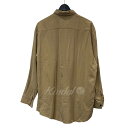 【中古】MYTHINKS　｢BIG TENCEL SHIRT テンセルオーバーサイズシャツ｣オーバーサイズシャツ カーキ サイズ：XS 【150324】（マイシンクス）