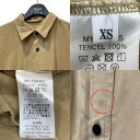 【中古】MYTHINKS　｢BIG TENCEL SHIRT テンセルオーバーサイズシャツ｣オーバーサイズシャツ カーキ サイズ：XS 【150324】（マイシンクス）