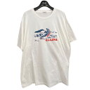 【中古】BODE　プリント半袖Tシャツ ホワイト サイズ：L 【160324】（ボーディー）