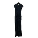 【中古】mame kurogouchi22SS「Viscose Hemp Sleeveless Jump Suit」オールインワン ネイビー サイズ:1【価格見...