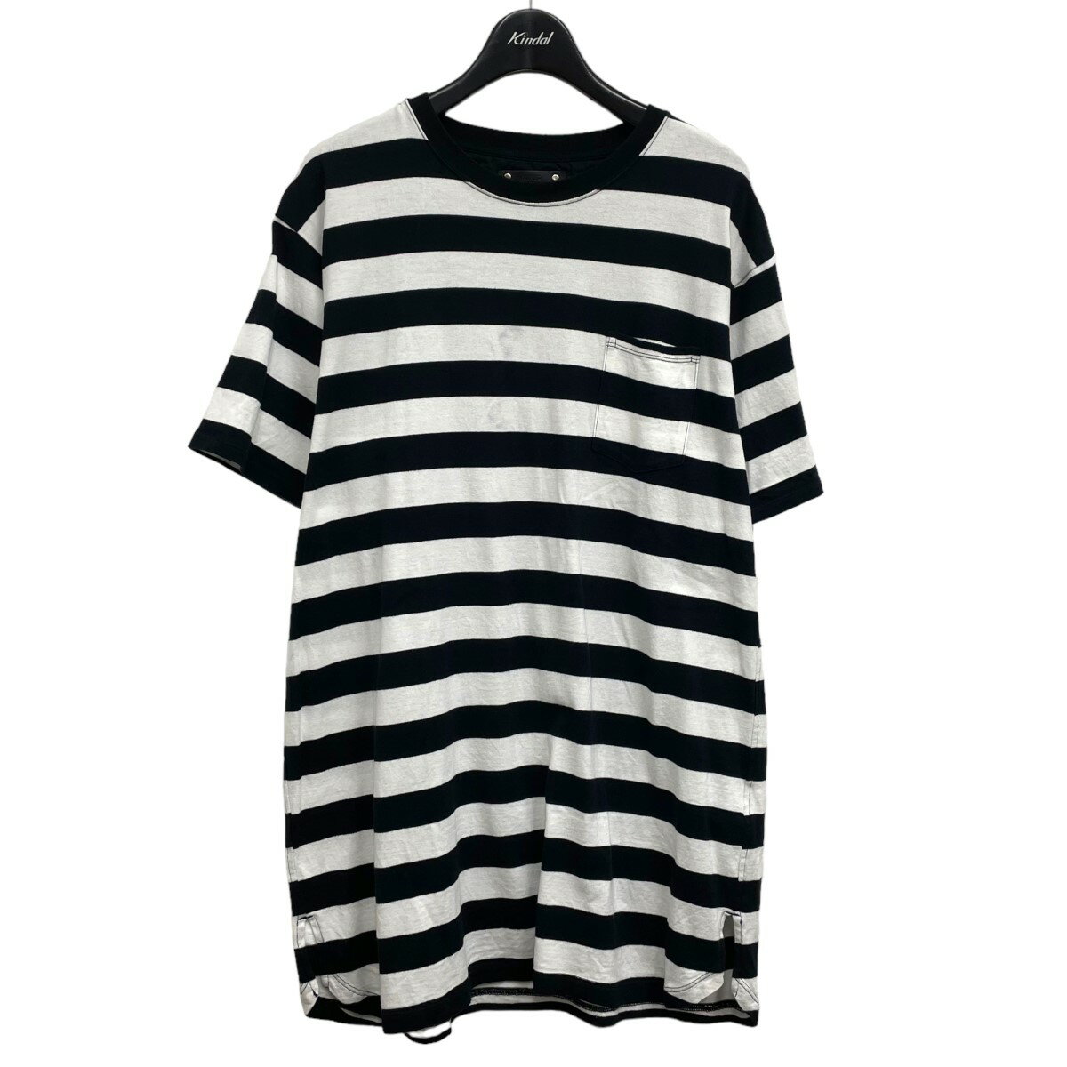 【中古】MINEDENIM × nonnative ボーダーTシャツ ブラック×ホワイト サイズ：3 【170324】（マインデニム ノンネイティブ）