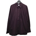 【中古】COMME des GARCONS SHIRT FOREVER レギュラーカラーシャツ バーガンディー サイズ：M 【170324】（コムデギャルソンシャツフォーエバー）