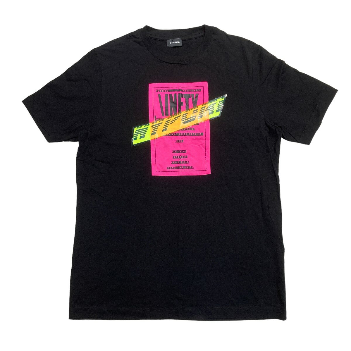 【中古】DIESEL　プリントTシャツ ブラック サイズ：S 【200324】（ディーゼル）