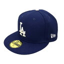 【中古】NEW ERAJACKIE ROBINSON FITTED CAP MLB ドジャース キャップ ブルー サイズ:7 5/8【価格見直し】