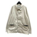 SASSAFRAS　Pruner Coat Military Satin ジャケット SF-221948 アイボリー サイズ：L （ササフラス）