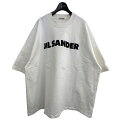 【中古】JIL SANDER　ロゴプリントTシャツ ホワイト サイズ：XXL 【270324】（ジルサンダー）