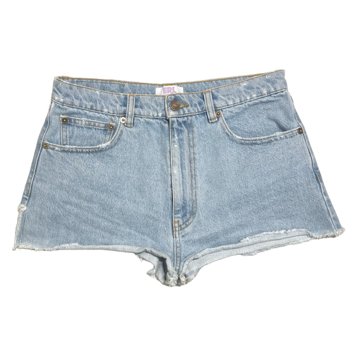 【中古】ERLデニムショートパンツ インディゴ サイズ：S【価格見直し】のサムネイル
