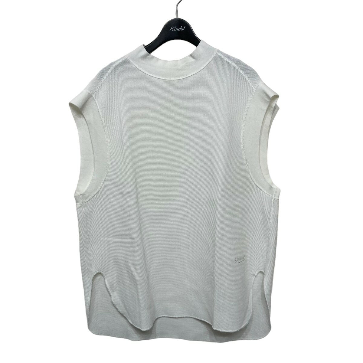 【中古】BLAMINK22SSコットンサーマルノースリーブカットソー ホワイト サイズ：SIZE 38【価格見直し】のサムネイル