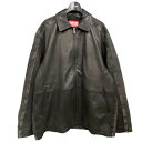 【中古】DIESEL｢ L-STOLLER｣レザー切替デニムジャケット ブラック サイズ：46【価格見直し】