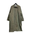 【中古】my beautiful landlet 23SS「BURBERRY LONG COAT」 ステンカラーコート オリーブ系 サイズ：1 【270324】（マイ ビューティフル ランドレット）