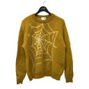 A PUZZLING HOME　SPIDER WEB JACQUARD KNIT モヘアニット マスタード サイズ：3 （パズリングホーム）