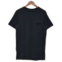 【中古】PRADA　クルーネックポケットTシャツ ネイビー サイズ：XS 【280324】（プラダ）