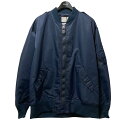 【中古】HYKE TYPE L-2A JACKET ナイロンブルゾン 231-17373 033 ネイビー サイズ：XXL 【280324】（ハイク）