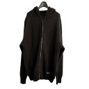 【中古】PRADAウール×カシミヤニット フーディー ブラック サイズ:48【価格見直し】