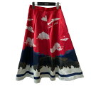 【中古】UNDERCOVER　18SS Day Night Reversible Skirt レッド サイズ：1 【290324】（アンダーカバー）