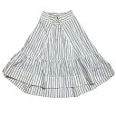 【中古】3．1 phillip lim　Stripe Corset Waust Skirt ストライプスカート ホワイト サイズ：2 【290324】（スリーワンフィリップリム）