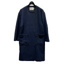 【中古】TRADITIONAL WEATHER WEARノーカラーコート L192APFCO0176BH ネイビー サイズ:32【価格見直し】