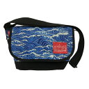 Manhattan Portage×atmos×THREE TIDES TATTOO　Messenger Bag メッセンジャーバッグ ミニショルダーバッグ ブルー サイズ：- （マンハッタンポーテージ×アトモス×スリータイズタトゥー）